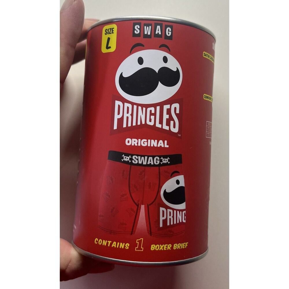 Mens Large 34-36 Pringles Original SWAG Boxer Briefs‎ One Pair Christmas Gift